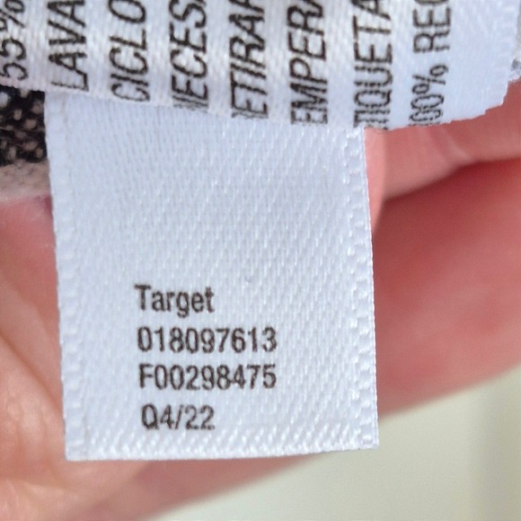 Linen blend spaghetti strap dress white black stripe A New Day women's small - Picture 7 of 8